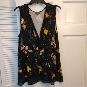 Modcloth Sleeveless Floral Top